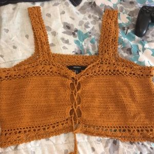 Knitted crop top